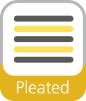 Pleated filtering